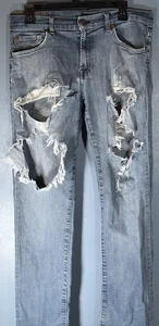 The North Face  Slim Straight Distress Jeans size men's 34 x 32 - Picture 1 of 12