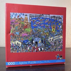 Where's Waldo Lights Camera Action 1000 Piece 20” X 28" Jigsaw Puzzle Easy Frame - Picture 1 of 9