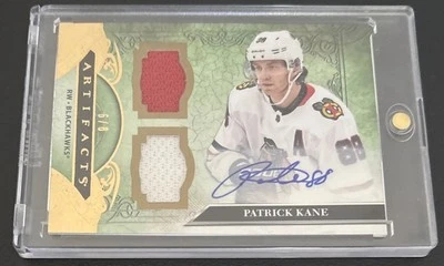 Upper Deck UD Патрик Кейн 2020-2021 автограф двойная нашивка подпись ограниченный выпуск #6/8 - Изображение 1 из 2