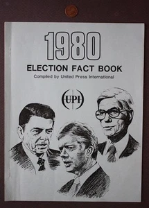 1980 Ronald Reagan Jimmy Carter John Anderson para presidente votante folleto - - Imagen 1 de 1