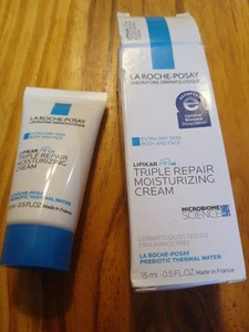 Crema hidratante de viaje triple reparadora La Roche Posay Lipikar AP+M talla 0,5 oz nuevo en caja - Imagen 1 de 2