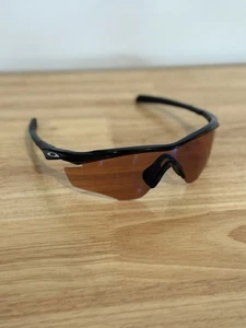 Oakley Sunglasses M Frame 2 Black OO9212-02 Frames Silver Icons Lenses Scratched - Picture 1 of 5