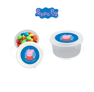 10 Peppa Pig George Party Favor kleine Süßigkeitenbehälter 2,3 Unzen befüllbar Geschenk - Bild 1 von 1