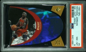 Michael Jordan 1997 SPx Die-Cut GOLD Parallel #5 - PSA 8 NM-MT - CHICAGO BULLS - Picture 1 of 2
