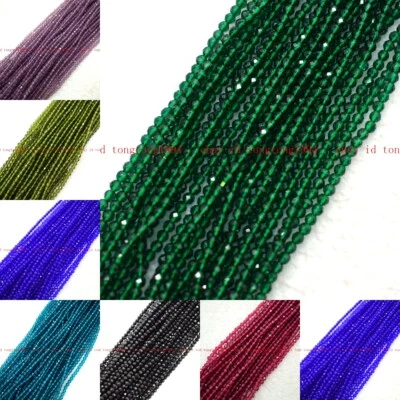 Kleine 3mm Multicolor Spinell Runde Edelstein Lose Perlen 15" Stränge - Bild 1 von 4