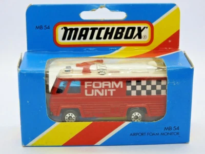 Matchbox Macau 1983 MB54 Aeroporto Schiuma Monitor IN Non Aperto Blu M Tipo Box - Immagine 1 di 4
