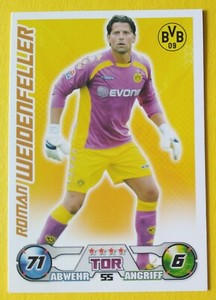 TOPPS Roman Weidenfeller Borussia Dortmund Bundesliga 2009/10 Match Attax Card