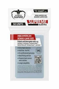 Ultimate Guard SLEEVES SUPREME BG CARDS MINI AMERICAN 50CT New - Picture 1 of 1