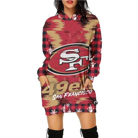 NFL Football 3D Printing Ladies Long Fashion Creative Sweater NFL Fan Gift Cover