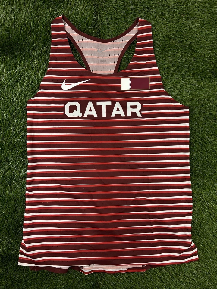 Nike Pro Elite Qatar Track & Field Running Singlet (L) CI8115-611