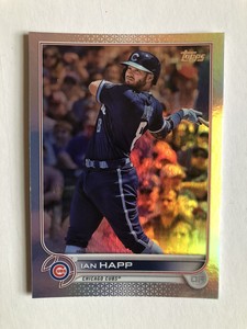 Ian Happ 2022 Topps Series 1 #143 Silver Rainbow Foil Chicago Cubs