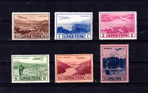 ITALIA 1943 MONTENEGRO SERIE POSTA AEREA SERTO DELLA MONTAGNA MNH ** - Imagen 1 de 2