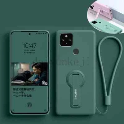 Silicone Cover For Google Pixel 5 4 3 5A 4A 3A XL 4G 5G Phone Case Ring Holder - Image 1 of 4