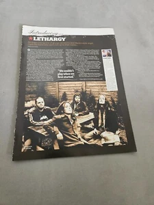 TPEEP208 MAGAZINE ARTICLE & PICTURE 11X8" LETHARGY - Bild 1 von 1