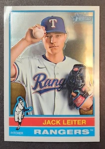 2025 Topps Heritage Chrome Jack Leiter High Number Short Print #463 - Bild 1 von 2