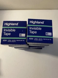 Highland Invisible Tape 6200 3/4" x 1296" Lot of 16 - Picture 1 of 2