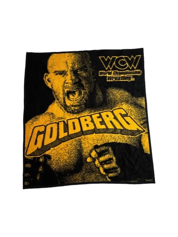 Vtg WCW Goldberg Blanket Biederlack Throw Wrestling WWF Cover