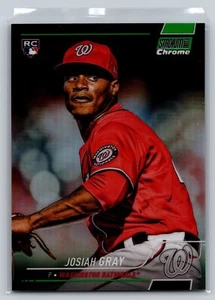2022 Stadium Club Chrome #62 Josiah Gray Green Refractor #/99 - Picture 1 of 2