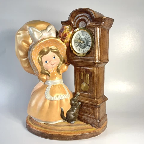 Holly Hobbie Strawberry Shortcake Ceramic Grandfather Clock 70s Peach Vintage Cover