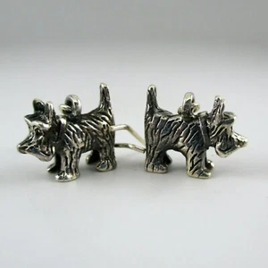 Sterlingsilber SCOTTIE HUNDE Ohrringe OZ Tropfenohrringe TOTO Vintage NEU süß!