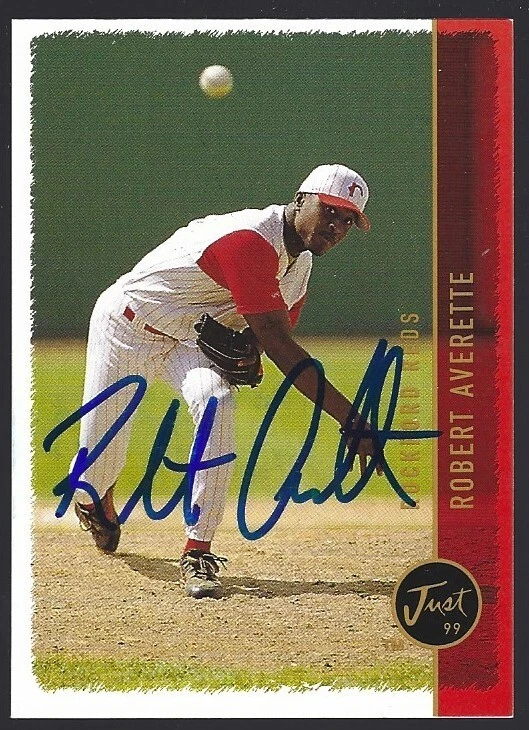 1999 Just Minors #154 Robert Averette IP autograph signed card - Image 1 of 1