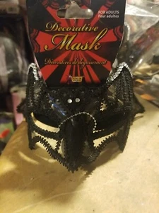 Black Woman Masquerade Half Mask Cosplay Halloween Party Mask Costume 50% off - Picture 1 of 2