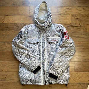Cappotto tampone piuma vintage Ed Hardy RECCO salvataggio valanghe cristiano Audigier - Foto 1 di 24