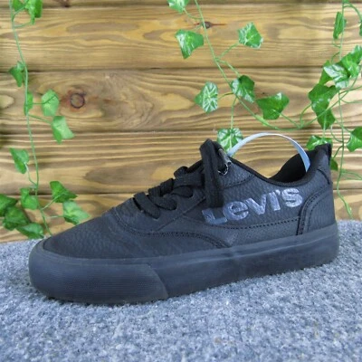 Zapatilla deportiva Levi's para niños Y 1 mediana atlética negra con cordones sintéticos Foto 1 de 4