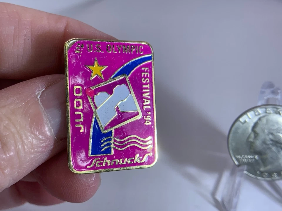 Prendedor vintage de judo del Festival de Memorabilia Olímpica 1994 T-806 Foto 1 de 1