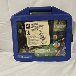 900X Beginner Microscope Science Kit Kids Lab Starter 60 Pcs+ Set Portable New - Picture 1 of 8
