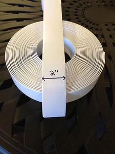 "Correa de vinilo de 2" para reparación de muebles de patio rollo 45' - ¡ELECCIÓN DE COLOR! +50 remaches - Imagen 1 de 19