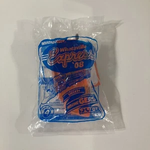 Whataburger Whataville Express '08 Zug orange Spielzeug transparent bewegliche Zahnräder - Bild 1 von 2