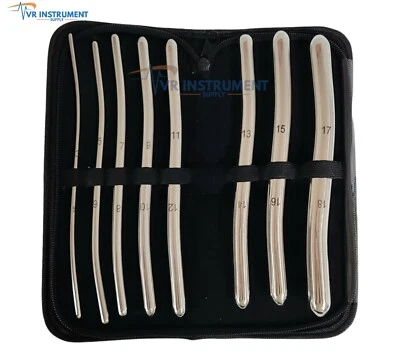  Juego de sonidos de dilatador Hegar 7,5" instrumento de doble extremo (juego de 8 dilatadores Hegar) Foto 1 de 3