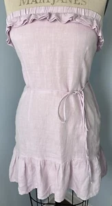 Beautiful Juicy Couture Women's Strapless Coquette Ruffle Tie Y2K Dress Size S - Picture 1 of 21