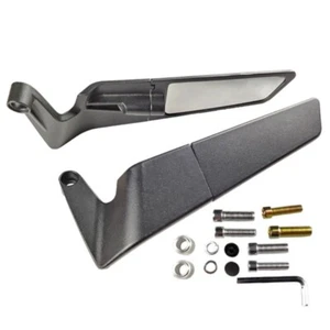 Aluminum Motorcycle Side Mirrors with Clear Wide View Upgrades for safe ridings - Picture 1 of 8
