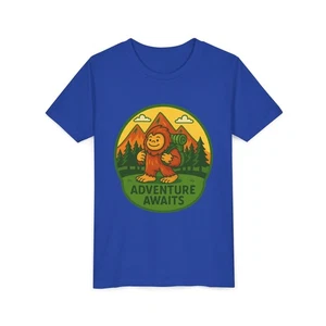 Kids Bigfoot Adventure Awaits T-Shirt | Bella Canvas 3001 Youth  - Picture 1 of 57