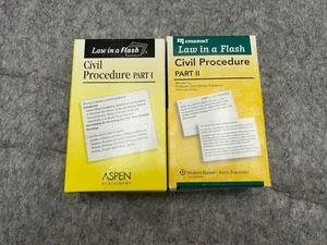 Emanuel Law In A F lash Civil Procedure 1 & 2 2005 & 2009 Bar Exam Study Aid Asp - Picture 1 of 7