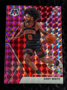 2019-20 Panini Mosaic - Rookies Coby White #211 Pink Camo Prizm RC Chicago Bulls - Picture 1 of 2