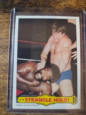 1985 Topps WWF Strangle Hold! Roddy Piper Junk Yard Dog #40 Titan Sports WWE - Image 1 of 2