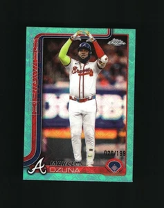 2025 Topps Chrome - Marcell Ozuna Aqua Logofractor/199 - Imagen 1 de 2