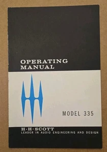Vintage Original H.H Scott 335 Wideband Multiplex Adaptor Operating Manual - Zdjęcie 1 z 4