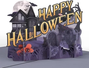 Halloween Pop-Up Card for Her and Him - 3D Enchantingly Eerie Halloween - Picture 1 of 4