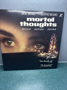 Mortal Thoughts (1991) Laserdisc Demi Moore Bruce Willis! Like New Tested! - Picture 1 of 5