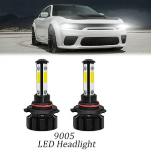 For 2015 - 2021 Dodge Charger - 2pc LED Headlight Kit Bulbs 9005 6000K White - Bild 1 von 10