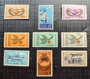 Chipre. Scott's 253...268. MH. Europa 1965 + Otros Lote de 9. Tienda de sellos de sal - Imagen 1 de 3