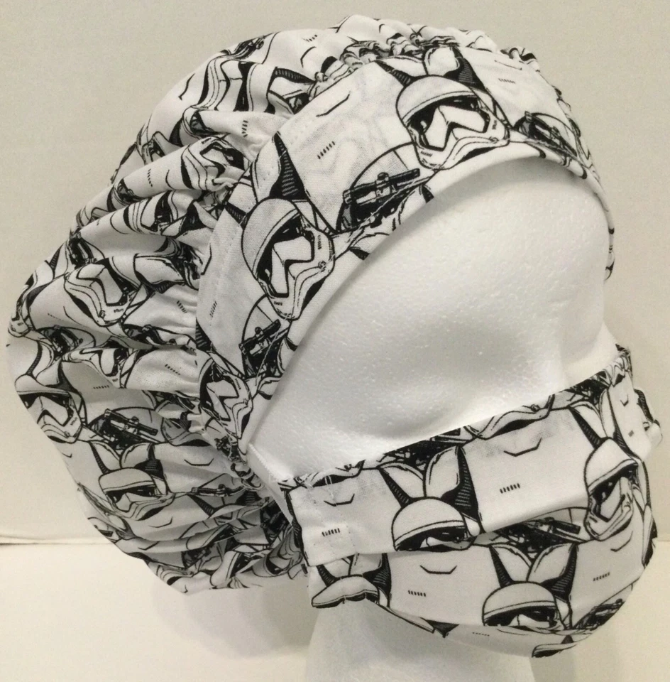 Star Wars Storm Troopers Medium Medical Bouffant Scrub Cap Surgery Hat Mask Set - Image 1 of 4
