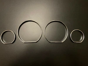 QUADRANTE CONTACHILOMETRI ANELLI MISURA LUNETTA CROMATA PER BMW SERIE 3 E46 M3 TRIM - Foto 1 di 2