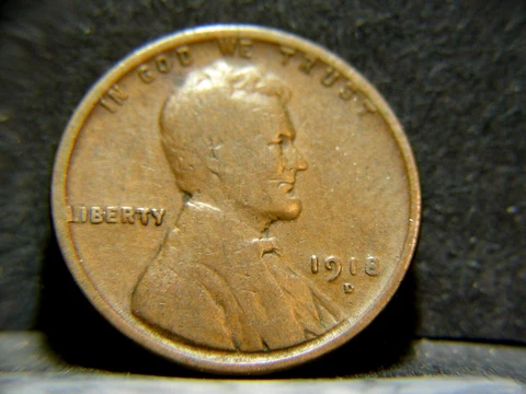 1918 D Lincoln Wheat Cent  Penny Error--Rotated Reverse--#339 Cover