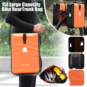 Large Capacity Panniers Reflective Rear Bag Waterproof Bicycle Storage Bag - Picture 1 of 17
