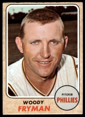 1968 Topps Woody Fryman . Philadelphia Phillies #112 - Image 1 of 2